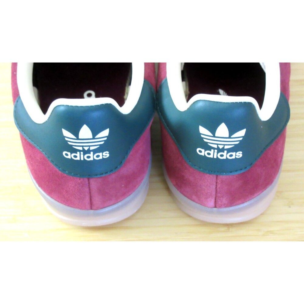 Adidas Men's Gazelle Indoor Suede Shoes Dark Red Green White Sizes NIB JH5403 - Picture 5 of 5